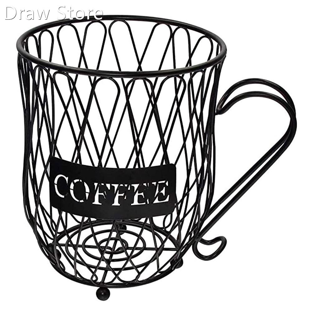 Universal Coffee Capsule Storage Black Basket K Cup Creamer