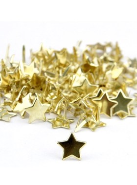 100pcs Small Metal Pushpins Decorative Star-shaped Pushpins