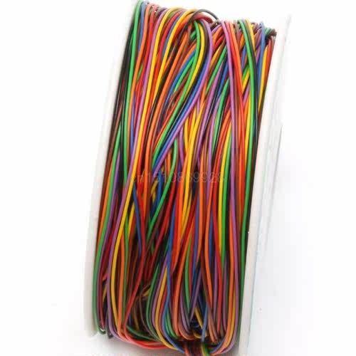 One Roll 8 Colors 30AWG Wire Wrapping Wire, Tinned Copper So