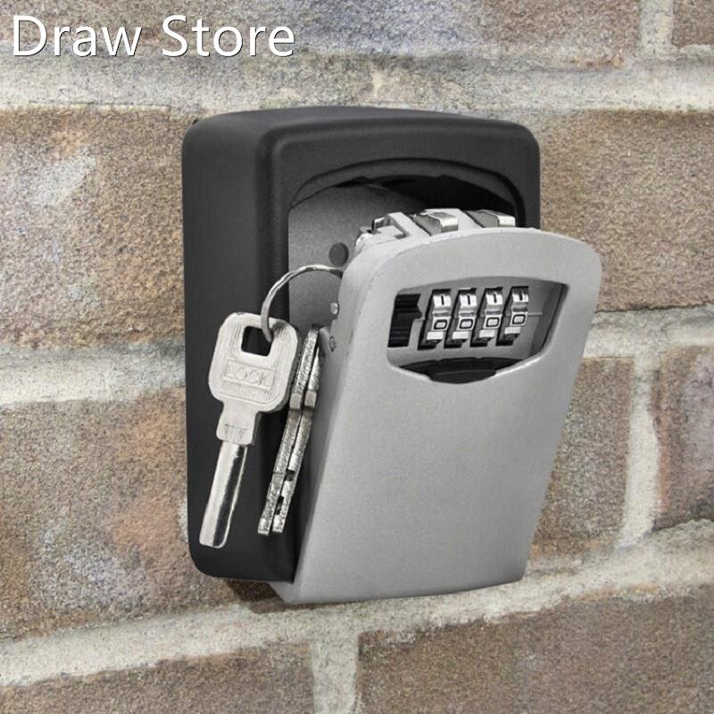 Safe-Box Key-Storage Password-Lock Hidden-Keys 4-Digit-Combi