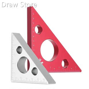 90 Degrees Aluminum Alloy Height Ruler Metric Inch Woodworki