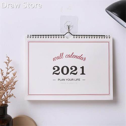 2021 Simple Wall Calendar Weekly Monthly Planner Agenda Orga