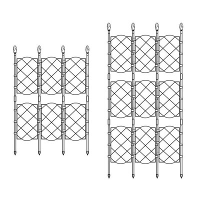 New Garden Trellis for Climbing Plants Rustproof Iron Potted