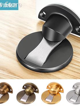 Magnetic Door Stops Furniture Hardware Floor Nail-free Doors