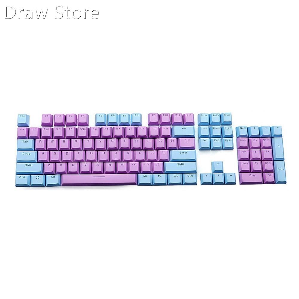 104Pcs/Set niversal Double Color Key Cap Keycaps for Cherry