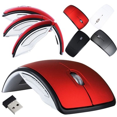 Arc 2.4G Wireless Folding Mouse Cordless Mice USB Foldable R