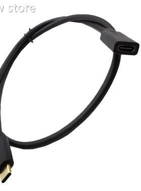 Gold 1pl ated USB tpe C ExtensioynCable Male t Feomale USB