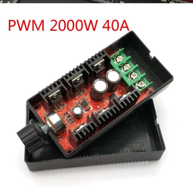 12V 24V 48V 2000W MAX 10-50V 40A PWM HHO DC Motor Speed Cont