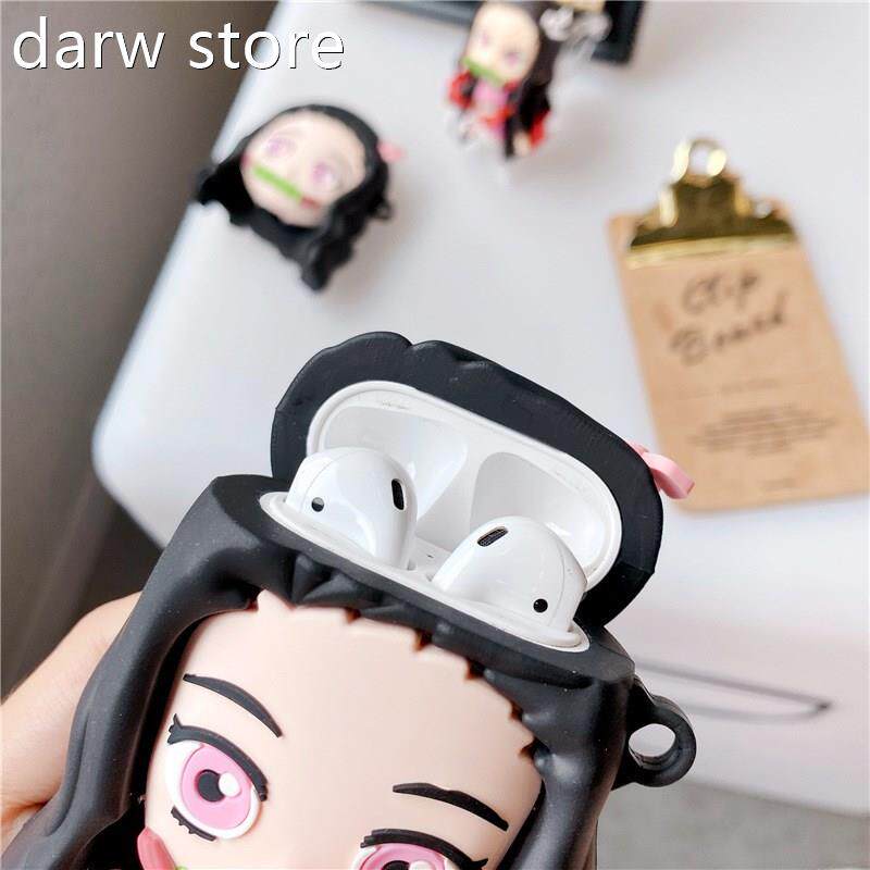 Kamado Nezuko Dmon Sl1ay Caise for Aprods 1 e2 3 Pro Earphon图片