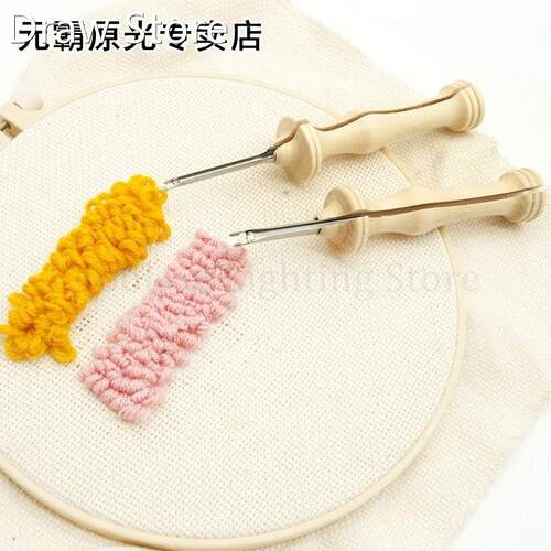 Knitting Embroidery Punch Threader Needle Pen Side Slit Sewi