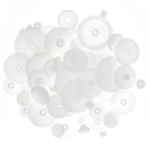 58pcs/bag J293Y Plastic 0.5 Module Gears White Micro DC Moto