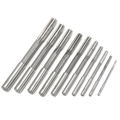 10pcs HSS H7 Straight Shank Milling Reamer Chucking Machine