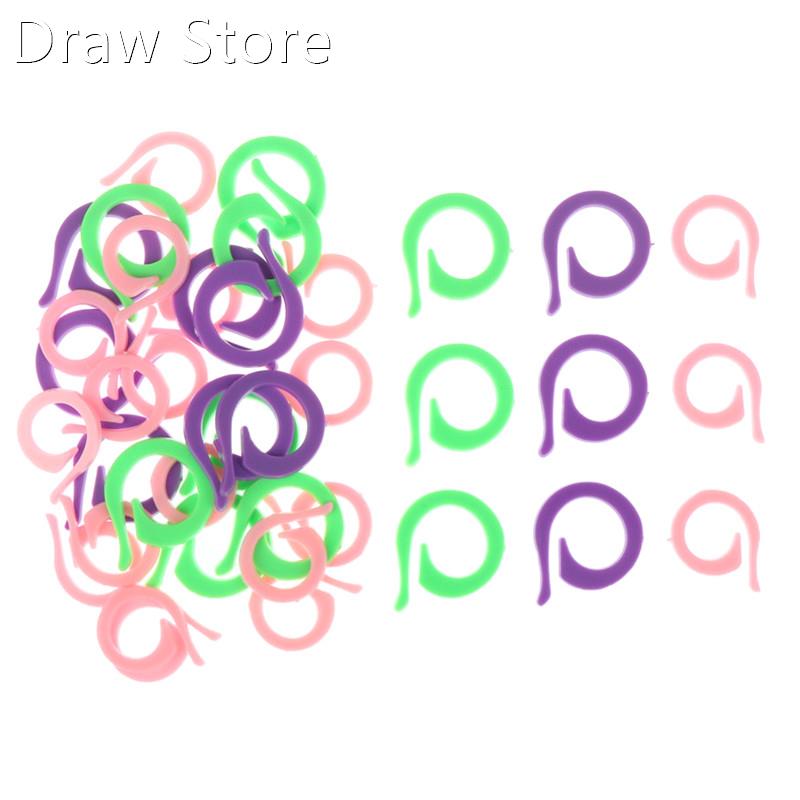 20PCS Plastic Knitting Stitch Marker Sewing Counting Circula