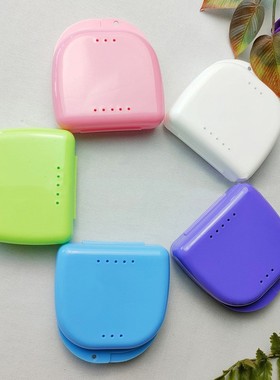 Denture Bath Box Case Dental False Teeth Appliance Container