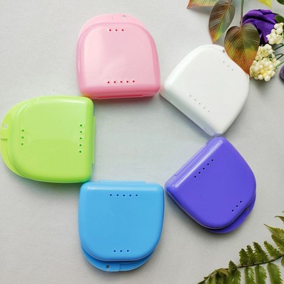 Denture Bath Box Case Dental False Teeth Appliance Container