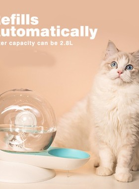 Snails Pet Automatic  Bubble Cat Water Bowl Fountain For Pet