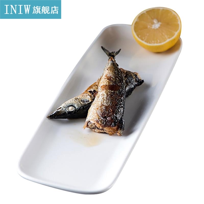 1pc Serving Plate Ceramic Simple Multi-Purpose Desse