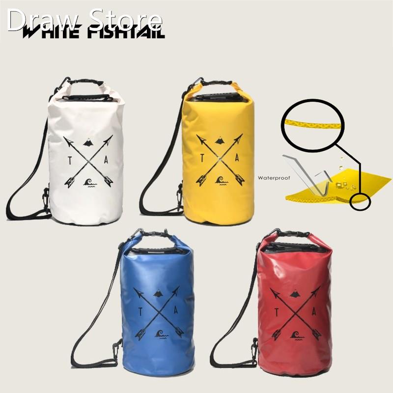 WHITE FISHTAIL 10L 20L Waterproof Dry Bag Pack Sack Ultrali