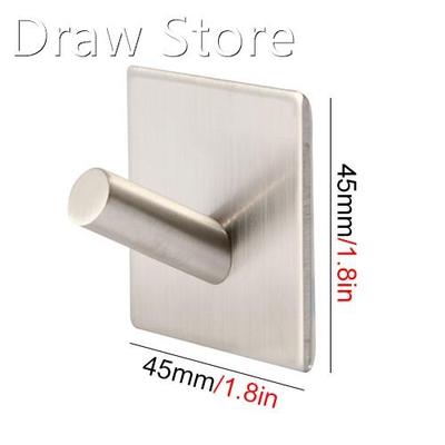 3M Self Adhesive Wall Door Back Hooks Heavy Duty Stainless S