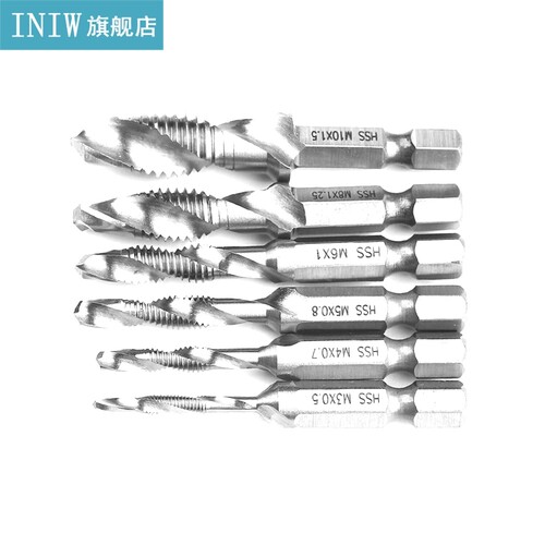 1/4 Hex Shank Drill Bit Hss Screw Tap Metric Thread M-3/M-4/