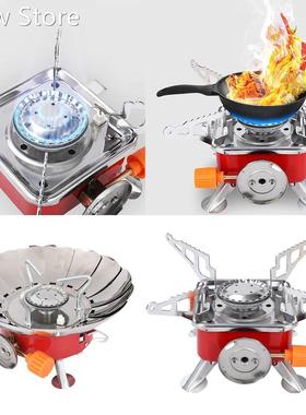 Mini Camping Gas Stove Cookout Folding Butane Burner Backpac