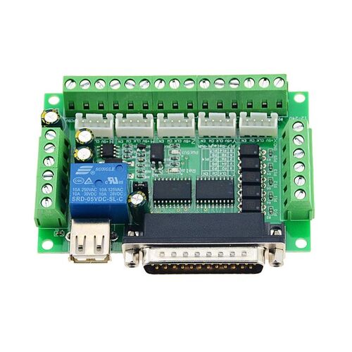 1PCS Green MACH3 Engraving Machine 5 Axis CNC Breakout Board