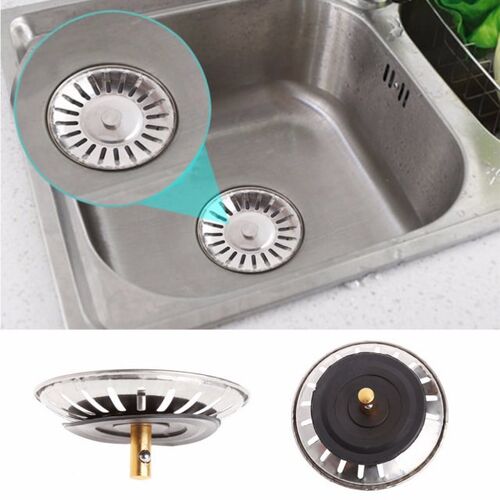 Kitchen Stainless Steel Basin Drain Dopant Sink Strainer Bas