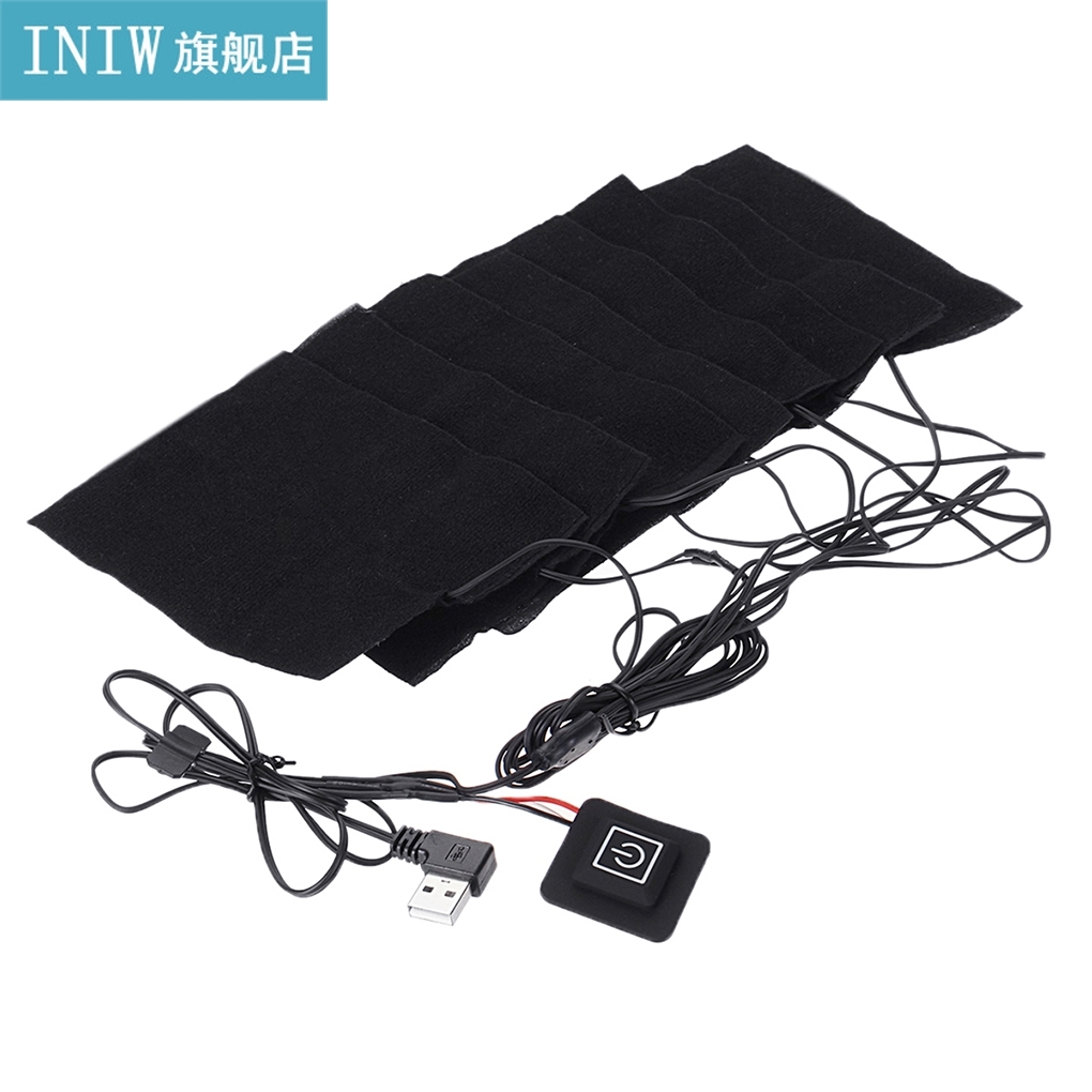 8 in 1 Electric USB Jackets Clothes Heating Pad Winter Vest