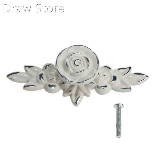 Pull Handle Door Antique Gold Rose Cabinet Handle Door Drawe