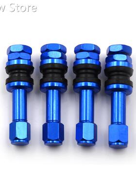 4pcs Aluminum Valve Stems Caps TR48E Bolt-in Auto Car Tubele