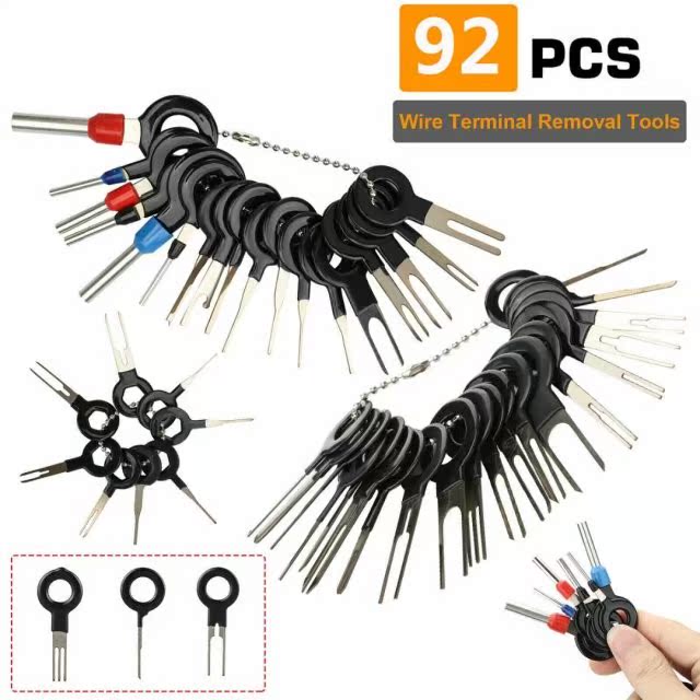 92pcs Car Terminal Removal Tool Kit Wire Connector Extractor