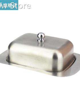 Stainless Steel Butter Box with Easy to Hold Lid Cake Desse