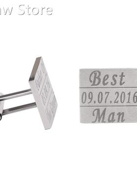 Custom French shirt cuff links for men and women, DIY latti