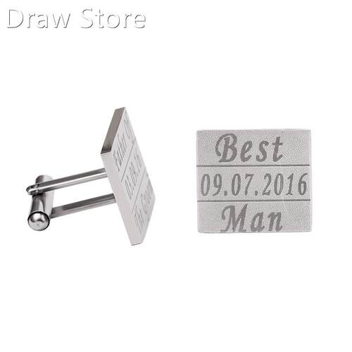 Custom French shirt cuff links for men and women, DIY latti