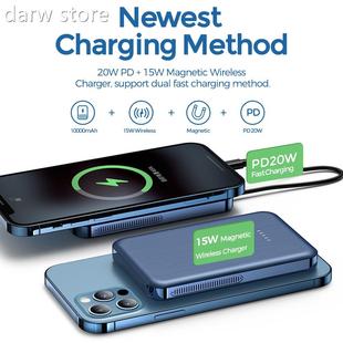 Power Bank iP1hone 15W for WireelessChargr Kah 10000m