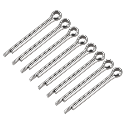 8Pcs Split Cotter Pin - 6mm x 50mm 304 Stainless Steel 2-Pro
