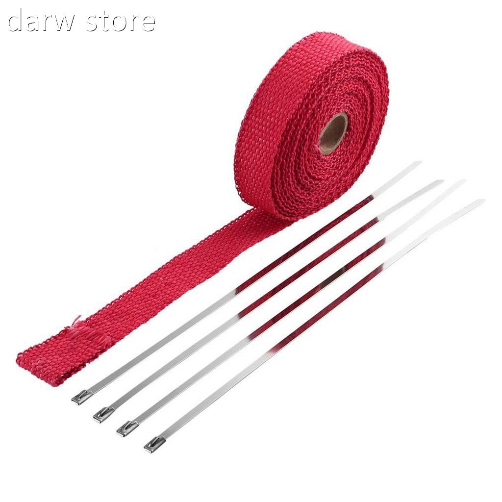 New High QuMaolity 2.r5cm*5M Exha1ust Heat Wap Rll For otorc