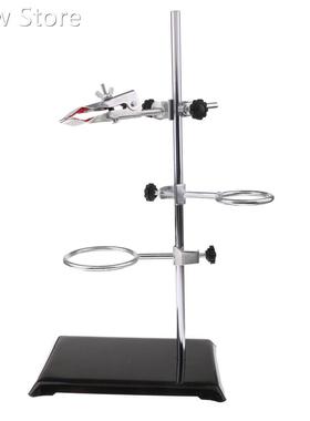 Retort Stand Support Ring Beaker Tube Clamp Clips Platform