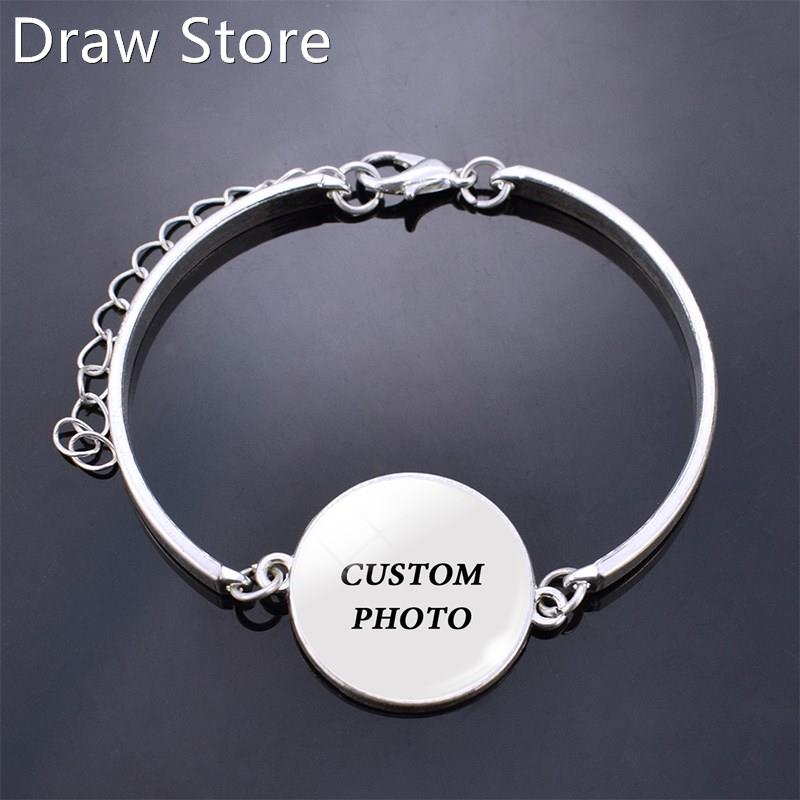 Fashion Woman Custom Bracelet Diy Baby Couple Family Photo