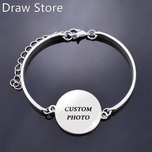 Fashion Woman Custom Bracelet Diy Baby Couple Family Photo