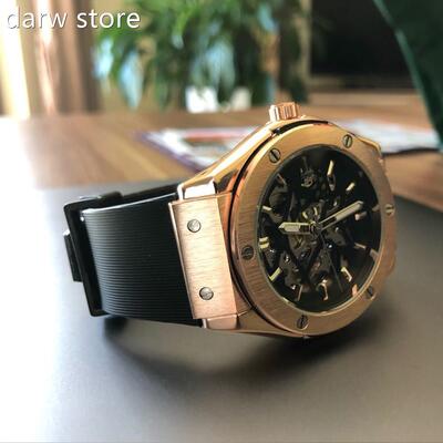 New Sekeleton Silicon Woatch Fashin C1asual hMen WristWatces