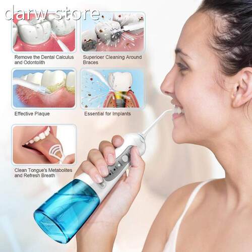 Hot 3 Moe R1echarsgeablOe ral Irrigator Portable Dentald Wat