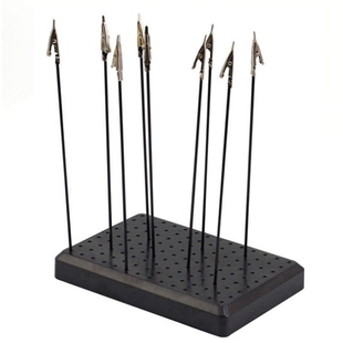9 x 14 Holes Painting Stand Base with 10Pcs Metal Alligator