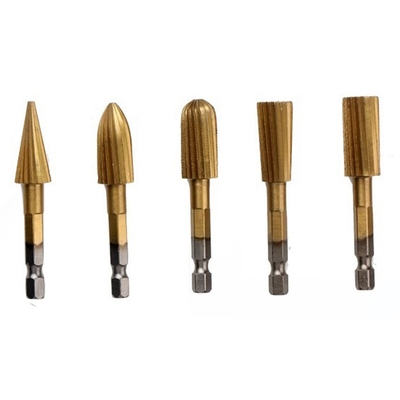 5 Pcs/Set Tungsten Carbide Burr Bit Rotary Cutter Files Grin