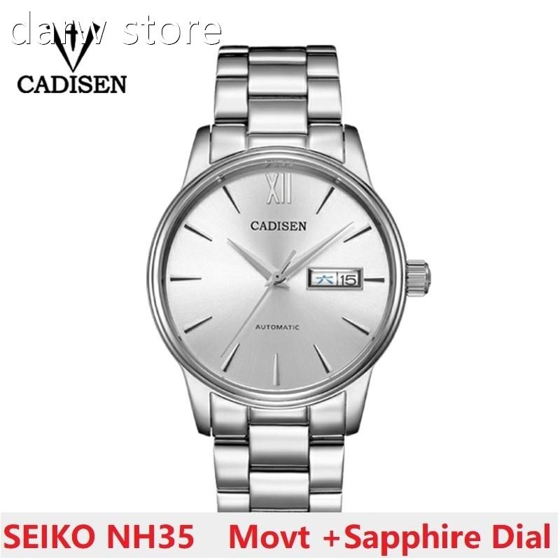 CADISEN M1en` Wach Japan NH35 Motvnemest Automatic Mechanica