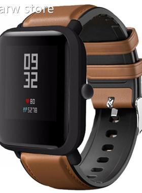 20/22mm GenSuie leather trnap Forr Amazfit Bip S gts gt1r Ba