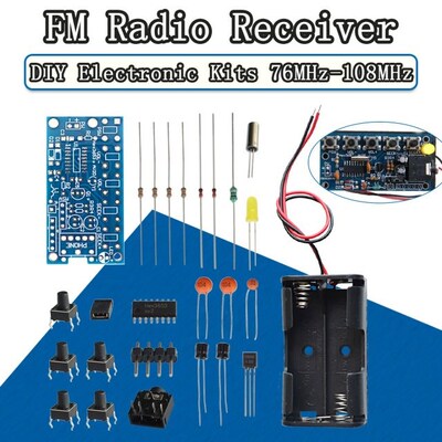 10pcs Wireless Stereo FM Radio Receiver Module PCB FM DIY El