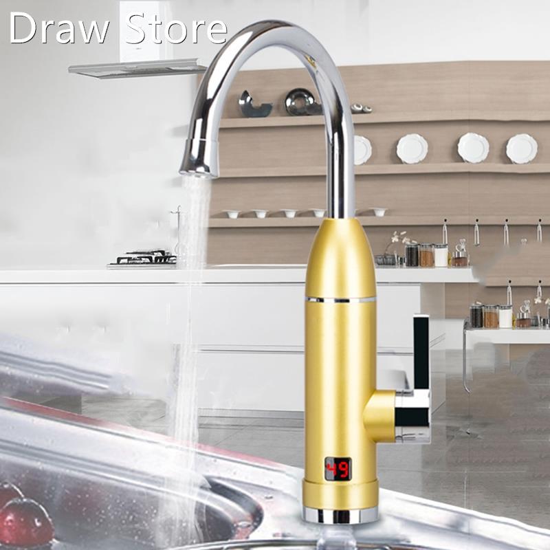 Electric Bathroom Kitchen Instant Heating Tap with LED Tempe