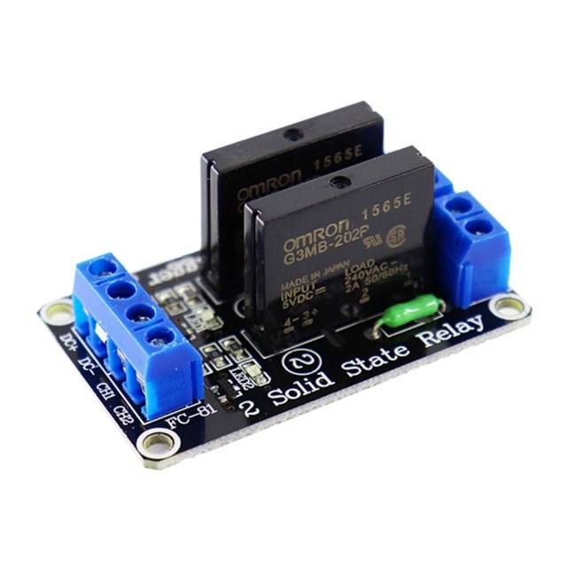 Low Level 5V 2 Channel Solid State Relay Module 250V 2A Outp