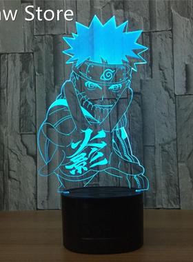 3D Lamp Anime Naruto Sasuke LED Night Light Action Figure 7
